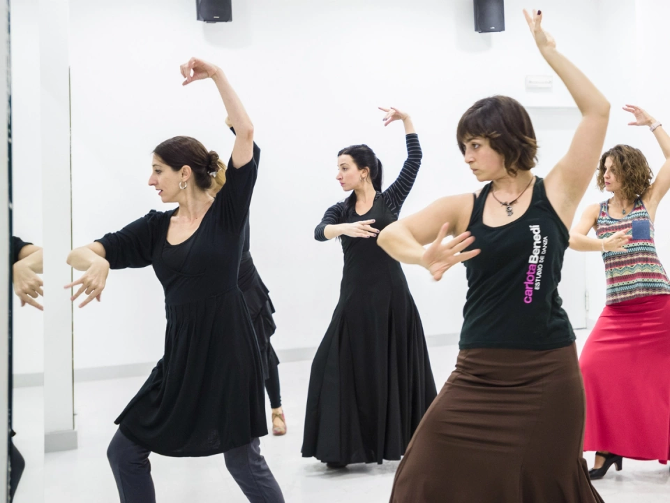 Bailando en el estudio