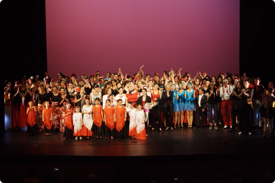 Foto coral tras actuación